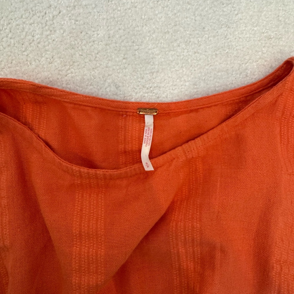 FREE PEOPLE Orange Mini Dress - Picture 5 of 6